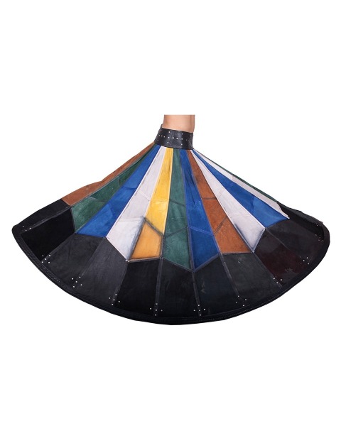 Renkli Deri Etek